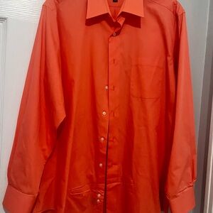Men's Orange Dress Shirt
